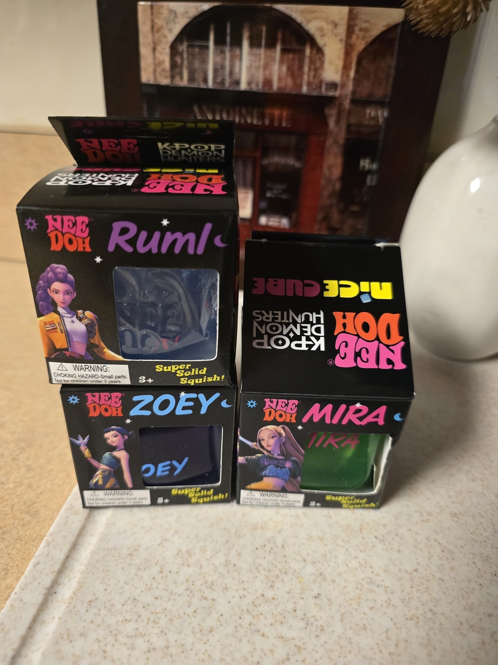 Nee Doh KPop Demon Hunters Nice Cube Set Of 3. Rumi, Mira, Zoey